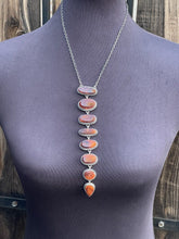 Load image into Gallery viewer, Navajo Sterling Silver  Spiny Drop Necklace By Wydell Billie
