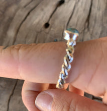 Load image into Gallery viewer, Navajo Turquoise  Sterling Silver Braided Ring