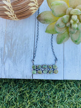 Load image into Gallery viewer, Navajo Sterling Silver &amp; Sonoran Gold Turquoise Necklace Signed