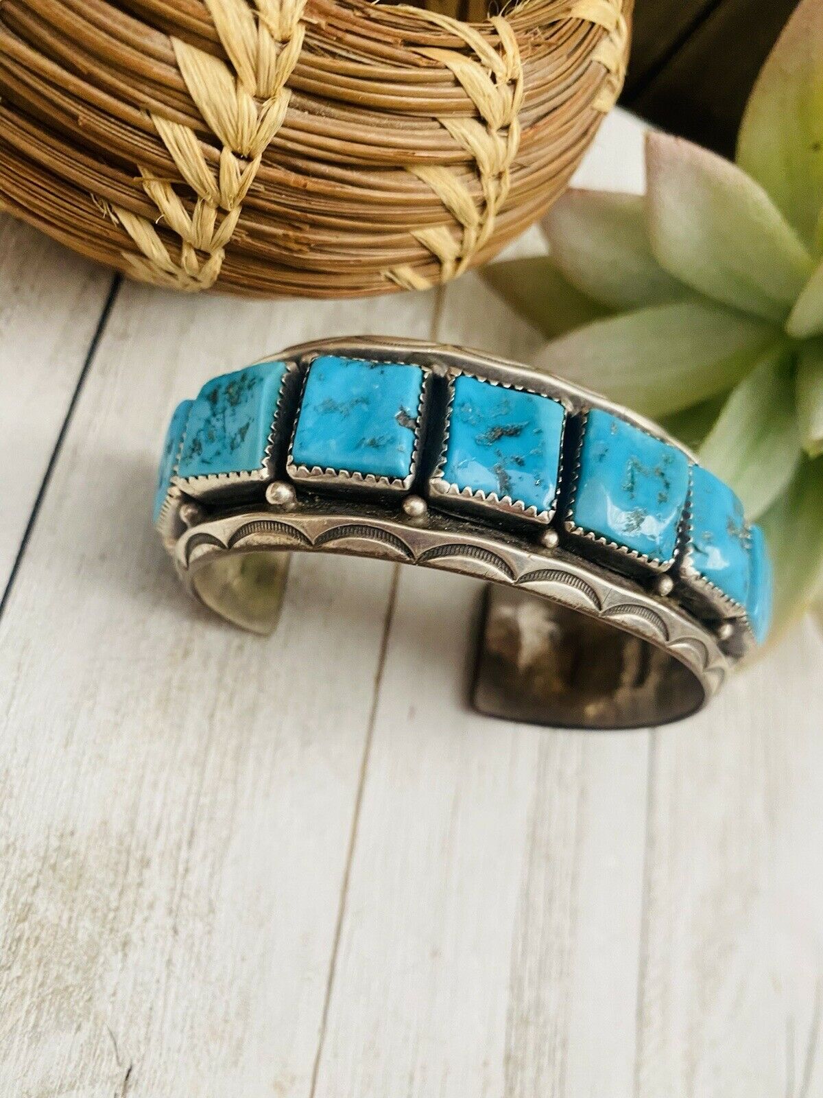 Vintage Turquoise Bracelet for Women, Native American Indian Jewelry, Old  Pawn Southwestern