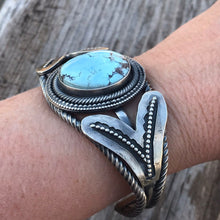 Load image into Gallery viewer, Golden Hill Turquoise  Sterling Silver Cuff