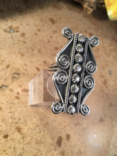 Load image into Gallery viewer, Lorenzo James Navajo Sterling Silver Navajo Ring Size 8.5