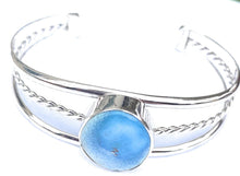 Load image into Gallery viewer, Navajo Golden Hills Turquoise Sterling Silver Cuff Bracelet