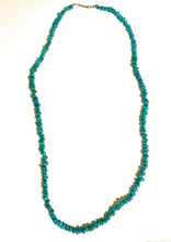 Load image into Gallery viewer, Navajo Natural Sleeping Beauty Turquoise &amp; Sterling Silver Beaded Necklace 24”