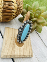 Load image into Gallery viewer, Navajo Royston Turquoise &amp; Sterling Silver Ring Size 5 Signed