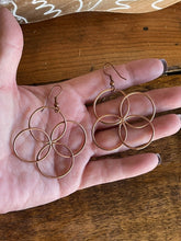 Load image into Gallery viewer, Navajo Copper Butterfly Twist Wire Dangle Earrings