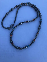 Load image into Gallery viewer, Navajo Multi Stone &amp; Sterling Silver Beaded Necklace 30 inches