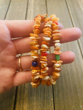 Load image into Gallery viewer, Navajo Spiny &amp; Multi Stone Sterling Silver Beaded Bracelet
