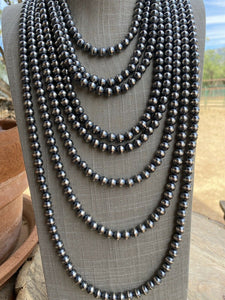 Navajo Pearl Style Sterling Silver Pearls 10mm