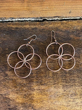 Load image into Gallery viewer, Navajo Copper Butterfly Twist Wire Dangle Earrings