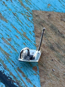 Navajo Sterling Silver Handmade Diamond Shape Post Earring Adaptors