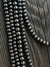 Load image into Gallery viewer, 5mm Sterling Silver Navajo Pearl Style Beaded Necklace