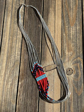 Load image into Gallery viewer, Navajo Liquid Silver &amp; Multi Stone Beaded Cascading Necklace