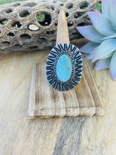 Load image into Gallery viewer, Navajo Royston Turquoise &amp; Sterling Silver Ring Size 10