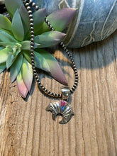 Load image into Gallery viewer, Navajo Pink Dream Mojave &amp; Sterling Silver Bear Pendant