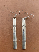 Load image into Gallery viewer, Navajo Sterling Silver Walking Stick Dangle Earrings