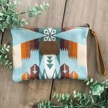 Load image into Gallery viewer, Pendleton Wool Clutch (Tucson Aqua)