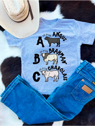 Kids Tee - A is for Angus