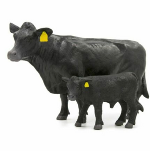 FARM TOY - Black Angus Cow-Calf Pair