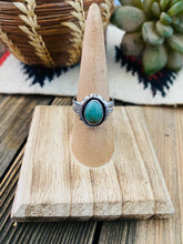 Load image into Gallery viewer, Navajo Royston Turquoise &amp; Sterling Silver Ring Size 7
