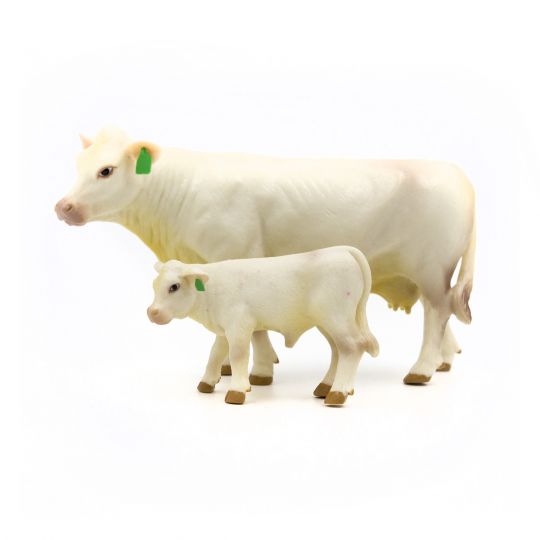 Toy Charolais Cow Calf Pair Amanda