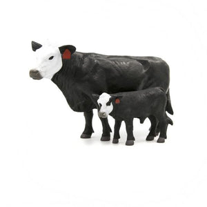 FARM TOY - Black & White Face Cow-Calf Pair