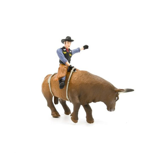 TOY - Bucking Bull & Rider (Brown)