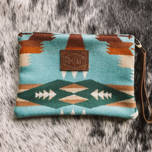 Load image into Gallery viewer, Pendleton Wool Clutch (Tucson Aqua)