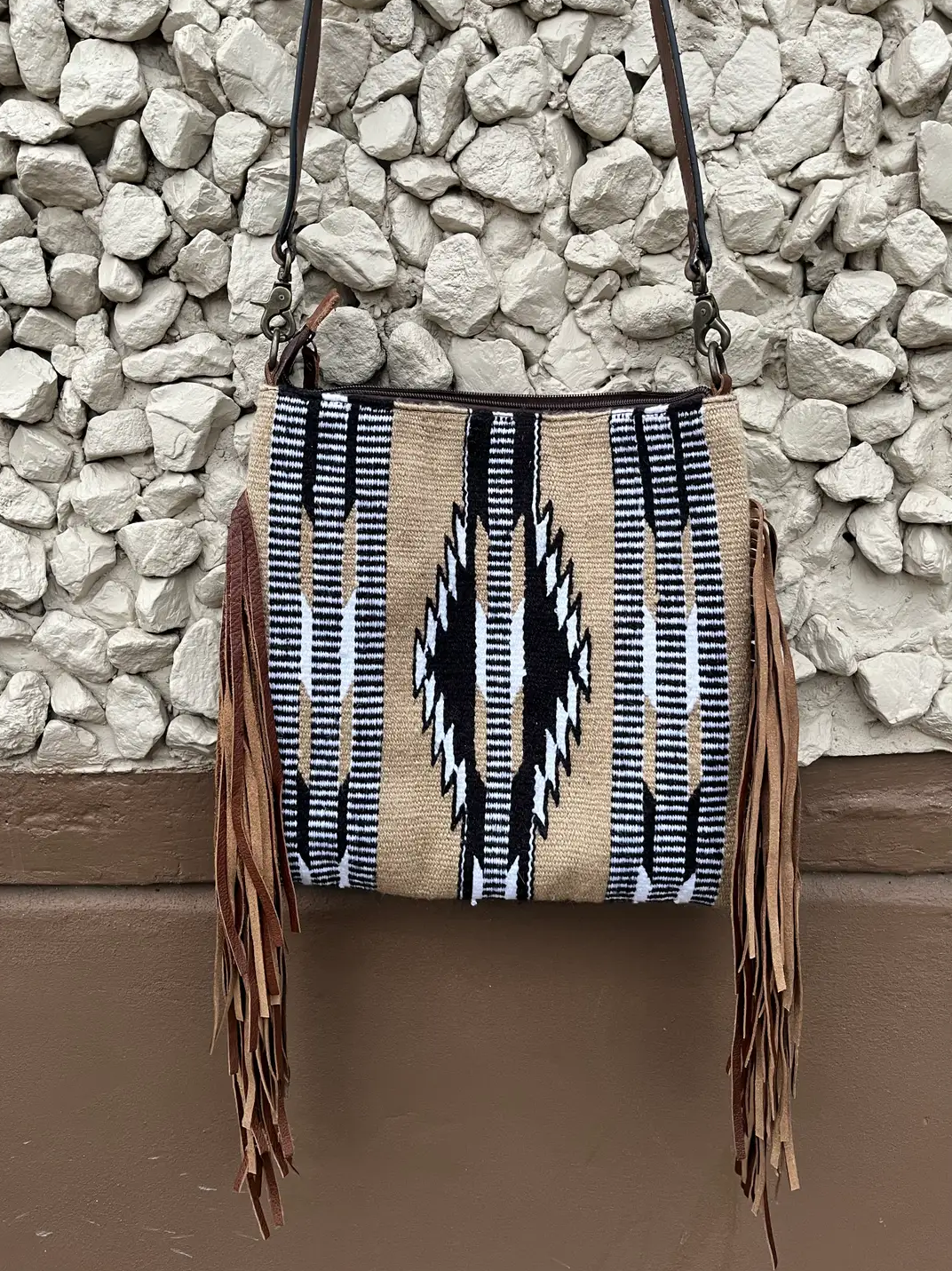 Cowhide Crossbody With Fringe – Amanda Radke