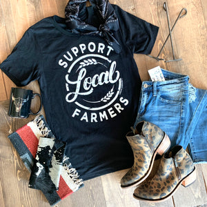 Tee - Support Local Farmers (Black)