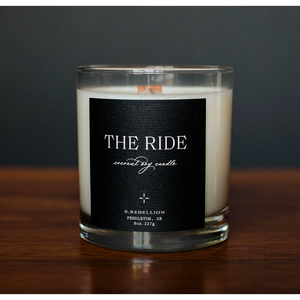 R. Rebellion The Ride Candle 8 oz.