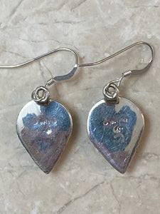 Navajo Lapis, Turquoise, Blue Opal Sterling silver Drop Dangle Earrings