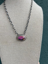 Load image into Gallery viewer, Navajo Sterling Silver &amp; Pink Dream Mojave Necklace Signed