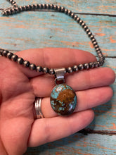 Load image into Gallery viewer, Navajo Turquoise And Sterling Silver Pendant