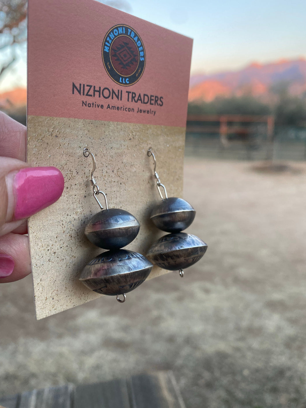 Old Pawn Navajo Pearl Dangles