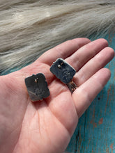 Load image into Gallery viewer, Navajo Sterling Silver Pink Conch Rectangle Stud Earrings