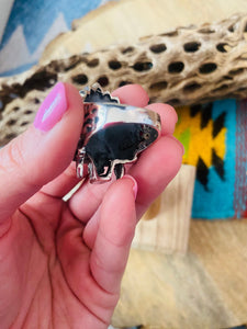 Handmade Sterling Silver Skull Ring Size 9.75