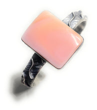 Load image into Gallery viewer, Navajo Pink Conch &amp; Tufa Cast Cuff Bracelet Signed