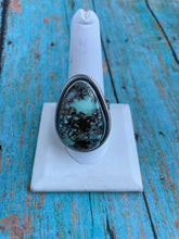 Load image into Gallery viewer, Navajo Golden Hills Turquoise And Sterling Silver Adjustable Ring