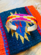 Load image into Gallery viewer, Navajo Made Beaded Leather Bracelet