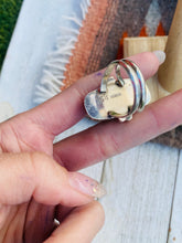 Load image into Gallery viewer, Navajo Turquoise &amp; Sterling Silver Ring Size 8.75