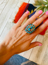 Load image into Gallery viewer, Old Pawn Vintage Navajo Sterling Silver &amp; Turquoise Ring Size 8.5