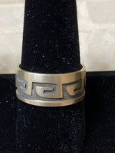 Load image into Gallery viewer, Sterling Silver Tribal Ring Size 10.25