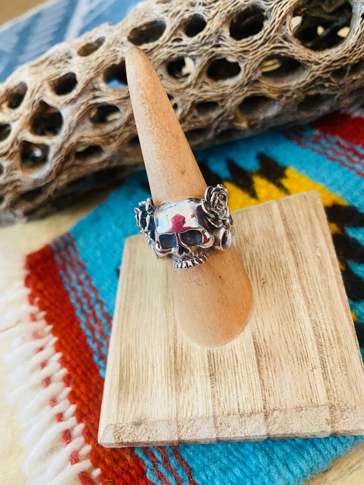 Handmade skull clearance ring