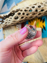 Load image into Gallery viewer, Handmade Sterling Silver Skull Ring Size 9