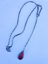 Load image into Gallery viewer, Navajo Handmade Red Spiny And Sterling Silver Necklace By Emer Thompson