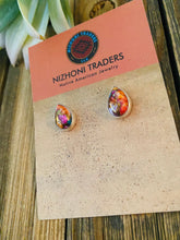Load image into Gallery viewer, Navajo Pink Dream Mohave &amp; Sterling Silver Stud Earrings