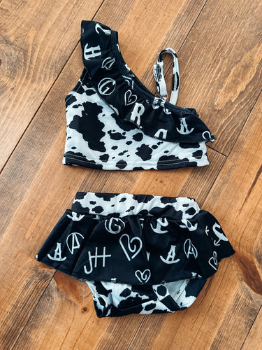 SALE Girls Two-Piece Cattle Brands Swim Bikini