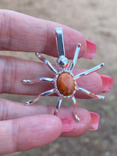 Load image into Gallery viewer, Natural Orange Mojave &amp; Sterling Silver Pendant