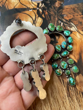 Load image into Gallery viewer, Navajo Sterling Silver &amp; Turquoise Dangle Earrings By Ella Peter